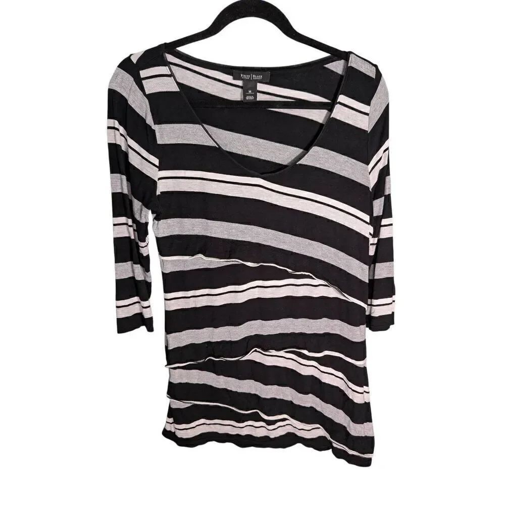 Women's White House Black Market Black Long Sleeve Shirt Dress Women's Size XL